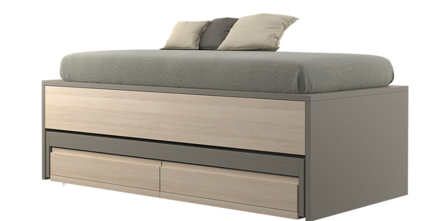 Compacto Camas Dobles Hide